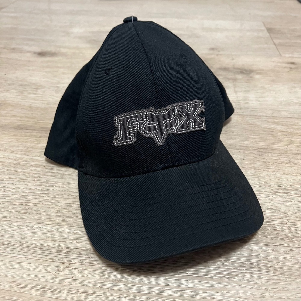 Fox Racing Flexfit Hat Black‎ S/M Mens Motocross Vintage Y2K